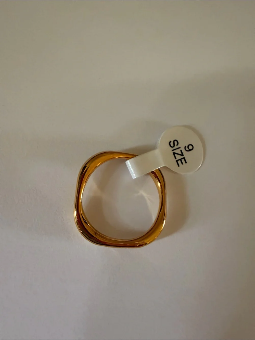 Gold Plate Minimalist Women's Band Ring